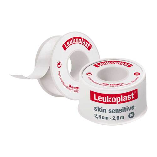 Leukoplast skin sensitive 2,6m x 2,5cm | mit Schutzring