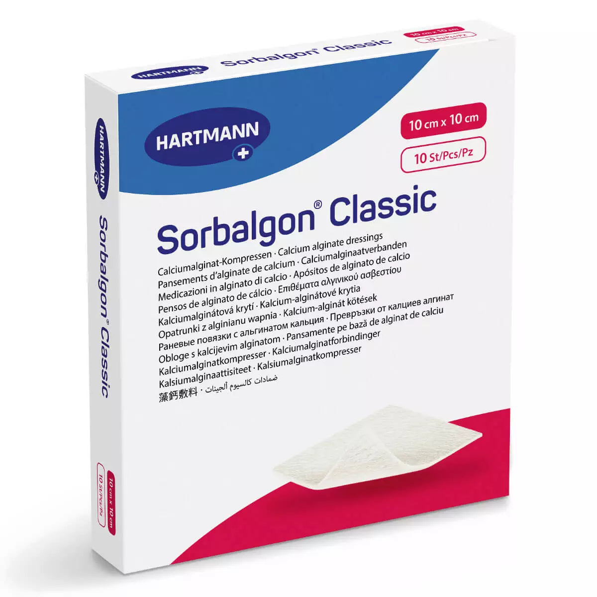 Sorbalgon Classic Calciumalginat-Kompresse 10 x 10 cm