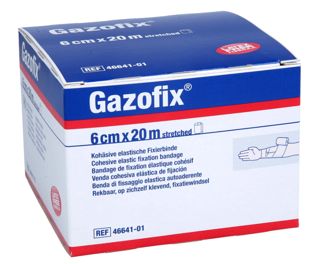 Gazofix Fixierbinde 6 cm x 20 m, hautfarben