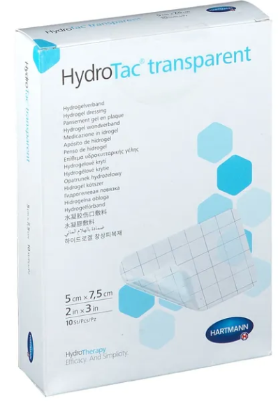 HydroTac transparent Schaumstoffverband steril 5 x 7,5cm