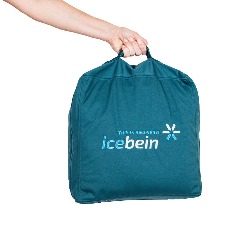 Hand mit Icebein Tasche 